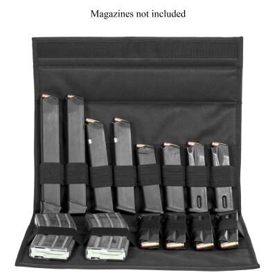NcStar Pistol/Rifle Magazine Wallet 8 Rifle or up to 32 Pistol Magazines Black 