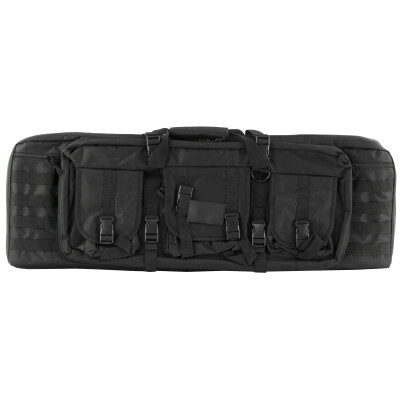 VISM Double Carbine Soft Case 36" Heavy Duty 600D PVC Black CVDC2946B-36
