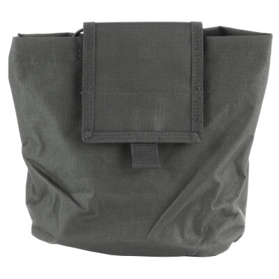NcSTAR Folding Dump Pouch 7.5"x8.5"x3.5" PVC Fabric Black