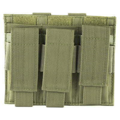 NcSTAR Triple Pistol Magazine Pouch Double Stack Magazines Green