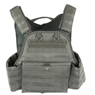NcSTAR Plate Carrier Vest Size Med to 2XL Nylon Gray