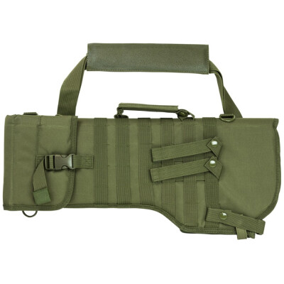 NcSTAR Tactical Rifle Scabbard MOLLE Compatible Shoulder Carry or can be mounted on other MOLLE Gear Nylon Green