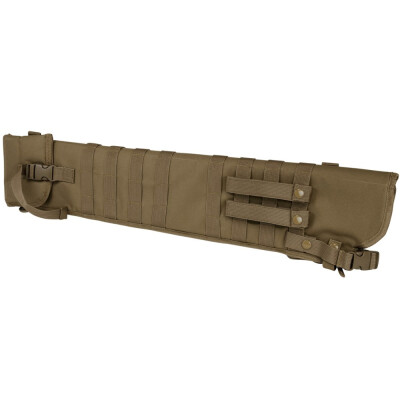 NcSTAR Tactical Shotgun Scabbard MOLLE Compatible Shoulder Carry or can be mounted on other MOLLE Gear Nylon Tan