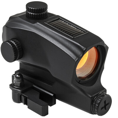 NcSTAR SPD Solar Reflex Optic Red Dot Illuminated 2 MOA Dot QD Mount 1 AA Battery Aluminum Anodized Black