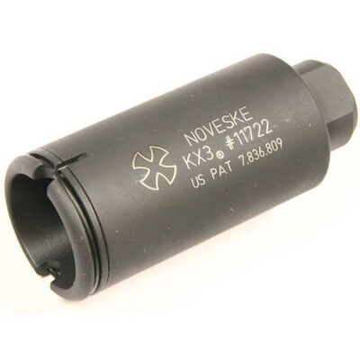 Noveske KX3 Flash Suppressor .30 Caliber Rifles AR-15/AR-10/LR-308/SR-25 Threaded 5/8x24 CM Construction Phosphate Finish Black KX3762P
