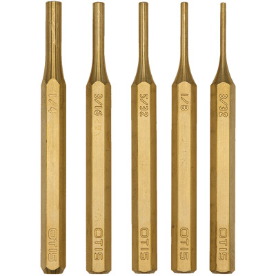 Otis Technology PRO+ 5 Piece Brass Punch Set