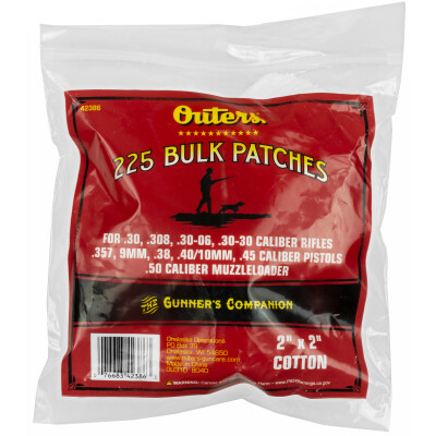 Outers Cleaning Patches .30-.50 Caliber 225 Count