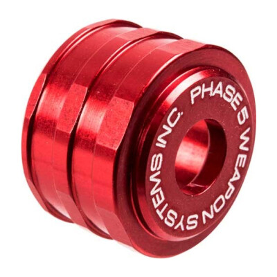 Phase 5 12 Gauge Shotgun Low-Drag High Visibility Shotgun Magazine Tube Follower 7075-T6 Aluminum Anodized Finish Red