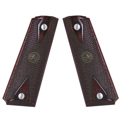 Pachmayr Colt 1911 Grips Double Diamond Rosewood Checkered 00440