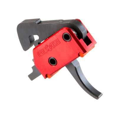 Patriot Ordnance Factory USA AR-15 Drop In Trigger System 2 Stage 4.5lb Curved Trigger Shoe Aluminum Housing Anodized Finish