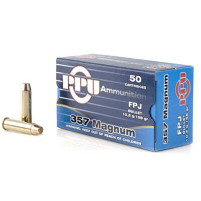 Prvi Partizan .357 Magnum Ammunition 50 Rounds, JFP, 158 Grains