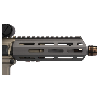 Q Honey Badger Pistol/AR-15 6" M-LOK Free Float Hand Guard Kit 6061-T6 Aluminum Hard Coat Anodized Matte Black