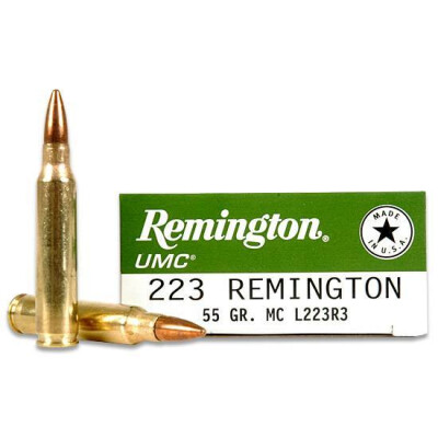 200 Round Box .223 Rem. Remington Remington UMC FMJ 55 Grain 200 Round Bulk Box 3240 FPS