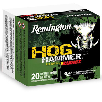 Remington Hog Hammer .454 Casull Ammunition 20 Rounds 250 Grain Barnes XPB All Copper Bullet 1700 fps