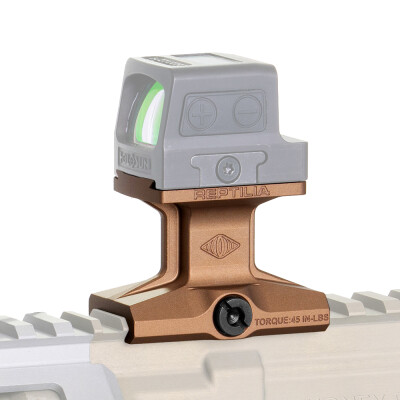 Reptilia DOT Mount for Holosun HE509T 1.93" Height Aluminum Flat Dark Earth Finish