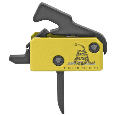 Rise Armaments Flat Super Sporting Trigger AR15 Drop-In Single-Stage 3.5 lb Pull Anti-Walk Pins DTOM Logo