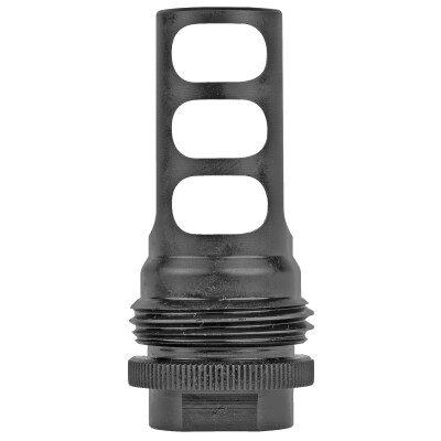 SilencerCo ASR 3 Port Muzzle Brake .458 Caliber Threaded 11/16"x24 Steel Black