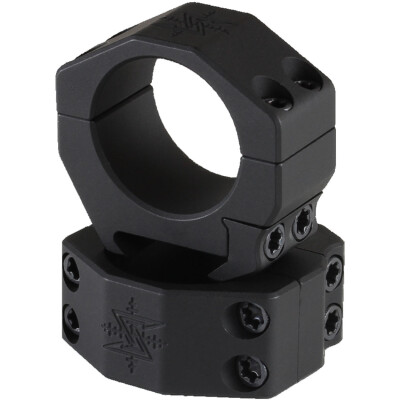 Seekins Precision 30mm Scope Rings High Height 4 Screw Black Anodized Aluminum