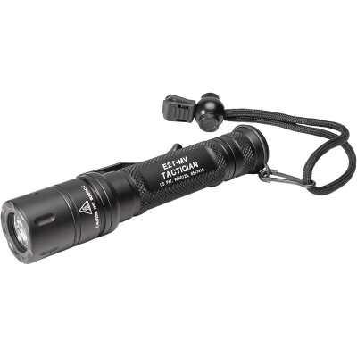 SureFire Tactician Flashlight 800 Lumens 2x CR123A Batteries Dual-Output LED Tail Cap Switch Aluminum Body Black