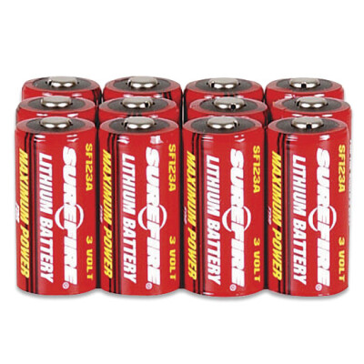 SureFire CR123A Batteries 12 Pack SF12BB