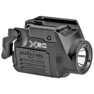 Surefire XSC Weapon Mounted Light for Glock 43X/48 350 Lumens 2,000 Candela Aluminum Rechargeable Battery Rail Mounted Black