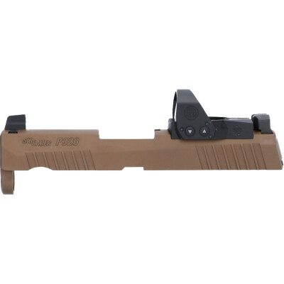 SIG Sauer P320 X Series Slide Assembly With ROMEO1Pro 9mm Compatible 3.6" Coyote Brown Finish