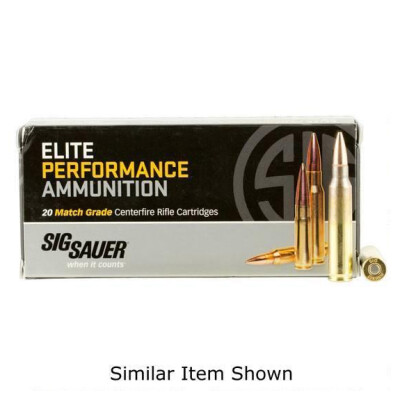 SIG Sauer Elite Performance Varmint and Predator .243 Winchester Ammunition 20 Rounds 55 Grain Tipped Hollow Point 3880fps