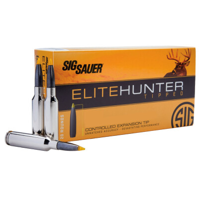 SIG Sauer Elite Hunting Tipped .300 Win Mag Ammunition 20 Rounds 180 Grain Polymer Tipped Projectile 2960 fps