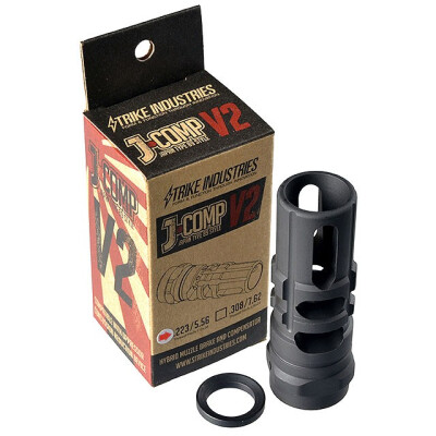 Strike Industries AR-15 JCOMP V2 Type 89 Compensator .223/5.56 Steel Black SI-JCOMP2-223/556