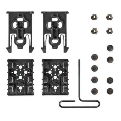 Safariland Equipment Locking System Four Piece Kit Polymer Black ELS-KIT1-2