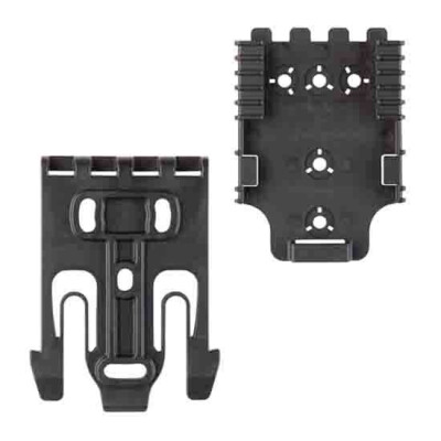 Safariland Quick Locking System Kit 1 with Duty Locking Fork and Receiver Plate Metal Black QUICK-KIT1-2