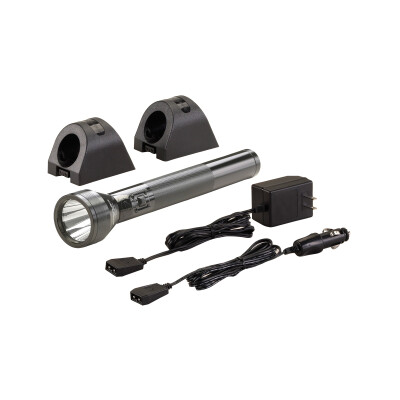 Streamlight SL-20L Rechargable LED Flashlight 350 Lumens 2 Sleeves 120V AC/DC Aluminum Black 20703