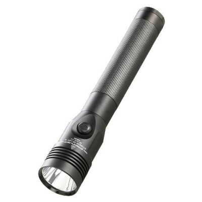 Streamlight Stinger DS HL LED Flashlight 640 Lumen Rechargeable NiMH Battery 120V AC Charger Dual Switch Aluminum Black 75455