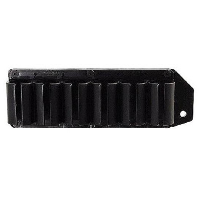 TacStar SideSaddle Mossberg 500/590/600 12-Gauge Shotshell Carrier, 6 Rounds, Aluminum, Black
