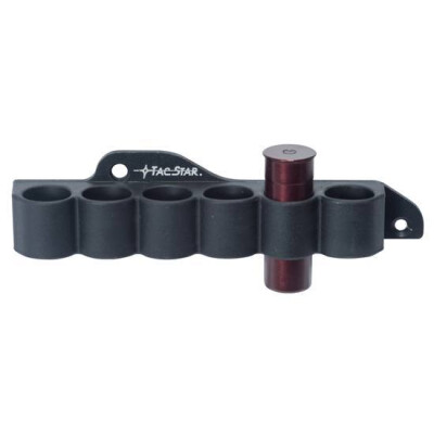 TacStar,Moss 500,590,Maverick 88 12 Gauge Slim Sidesaddle Shell Carrier, Polymer/Aluminum, Black