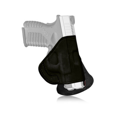 Tagua Rotatable Quick Draw 1911 Government Model with no Rail 5" Paddle Holster Right Hand Leather Black