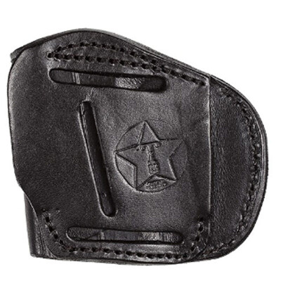 Tagua Gunleather TX1836 4 Victory Fits Most 9/40/45 Double Stack Pistols 4 Position Right Hand Leather Black