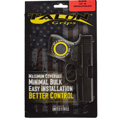 Talon Grips 385R Adhesive Grip for Glock 48/43X Textured Rubber Black
