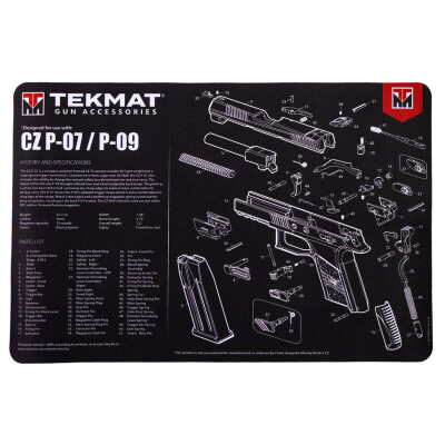 TekMat CZ P07/P09 Armorer's Mat 11"x17"