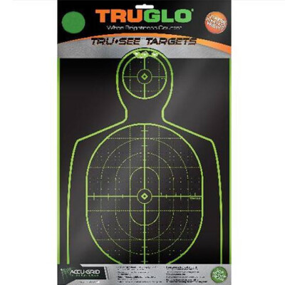 TRUGLO Tru-See Hangun Targets 12" x 12" Fluorescent Green 6 Pack TG13A6