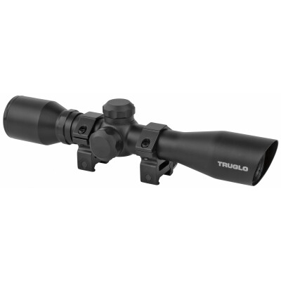 TRUGLO Shotgun 4x32 Compact Scope Diamond Ballistic Reticle 1" Matte Black TG8504BD