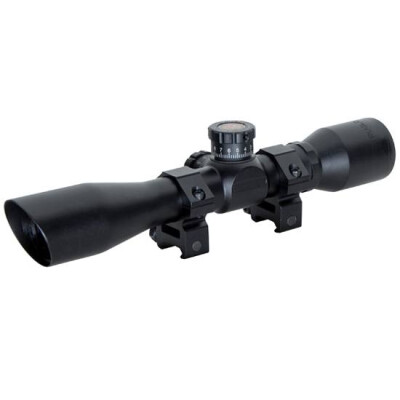 TRUGLO 4x32mm Tru-Brite Xtreme Tactical Compact Riflescope Mil-Dot Reticle ¼ MOA Non-Reflective Matte Finish Includes Rings Warranty