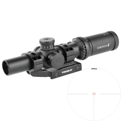 TRUGLO OMNIA 1-4x24mm Riflescope 30mm Tube Illuminated APTR Reticle