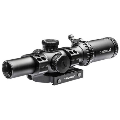 Truglo OMNIA Illuminated ReticleTactical Rifle Scope 1-6x24 30mm Tube Matte Black