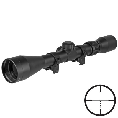 Truglo Buckline 3-9x40mm Rifle Scope BDC Reticle 1" Tube Fixed Parallax Matte Black