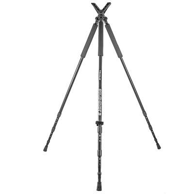 TRUGLO Solid Shot Shooting Rest Tripod 22" to 68" Neoprene Handles Black