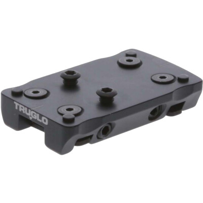 TRUGLO Dot-Optic Mount Universal Shotgun Rib Mount Fits Trijicon RMR Footprint Red Dot Steel Black