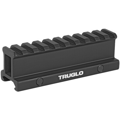 TRUGLO One Piece Riser Rail 1" Picatinny Black TG8990B