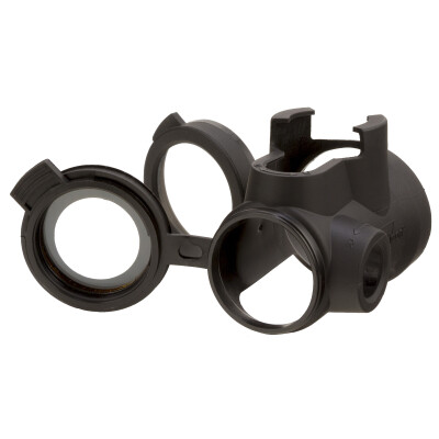 Trijicon MRO Slip On Cover with Clear Lens Caps Polyurethene Black