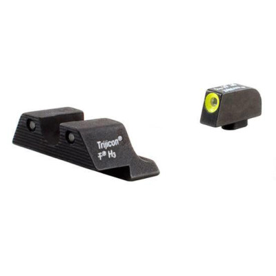 Trijicon HD Tritium Sights For Glock Yellow Outline Green Front Sight Green Rear Three Dot Sights GL104Y